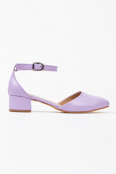 MFT AYAKKABI Women's Karnıyarık Short Thick Heeled Shoes