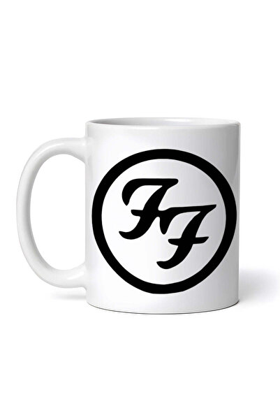 OEM Εξατομικευμένη λευκή κούπα, λογότυπο Foo Fighters, INOVATIX®. 330 ml