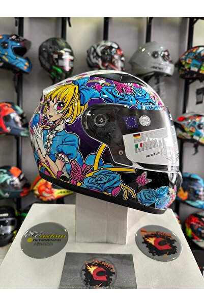 Sway SW 815K GLOSS GIRL Full Face Çocuk Kaskı