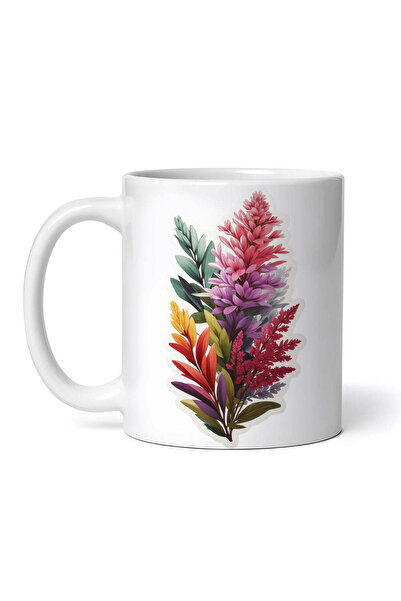 OEM Cană albă personalizată, floare de Erica, INOVATIX®. 330ml