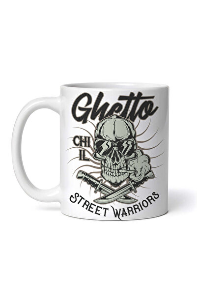 OEM Εξατομικευμένη Λευκή Κούπα, Ghetto Chi Il Street Warriors, Inovatix®. 330 ml