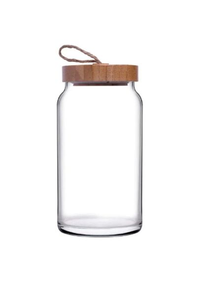 Paşabahçe 43593 Woody Jar with Bamboo Lid 1130 Cc