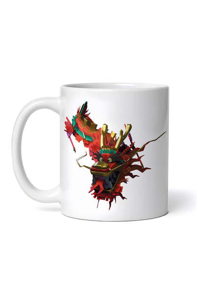 OEM Cană albă personalizată, Dragon Fortnite Royale, INOVATIX®. 330ml