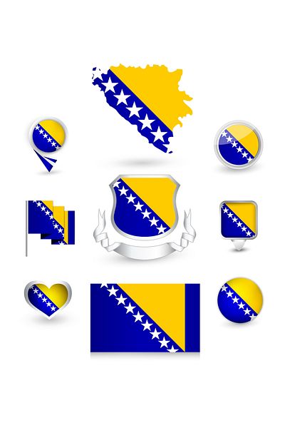 Reysa Tasarım Bosnia and Herzegovina Sticker Set