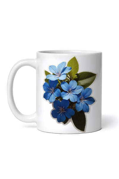 OEM Cană albă personalizată, Plumbago Love Flower, INOVATIX®. 330ml