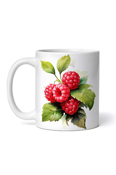 OEM Εξατομικευμένη λευκή κούπα, Φρούτα Σμέουρων, INOVATIX®. 330ml