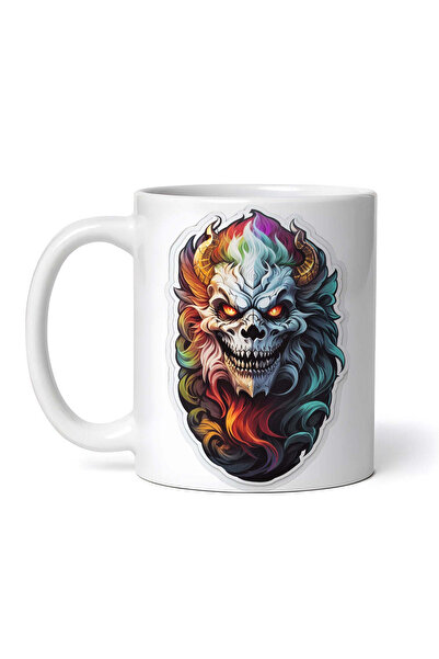 OEM Εξατομικευμένη Λευκή Κούπα, Μυθολογικός Χαρακτήρας Ghoul, Inovatix®. 330ml