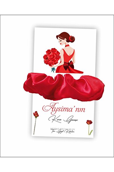 Hsn Toka Kartı 8x12 Cm - 48 Adet Karton Kırmızı