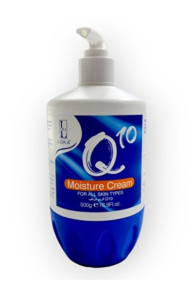 Lora Q10 Moisturizing Cream 500g for superior care of face, hands and body for all skin types