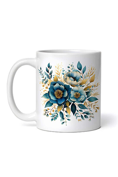 OEM Εξατομικευμένη Λευκή Κούπα, Λουλούδια Μόδας, Inovatix®. 330ml