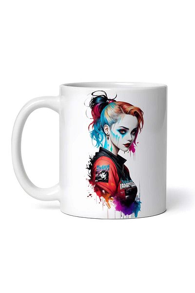 OEM Cană albă personalizată, Fetiță cu codițe, INOVATIX®. 330ml