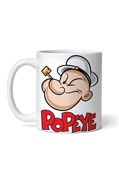 OEM Cană albă personalizată, Popeye Marinarul Fericit, INOVATIX®. 330ml