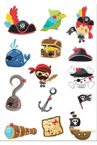 Reysa Tasarım Pirate Sticker Set -1