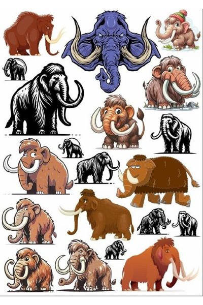 Reysa Tasarım Mammoth Sticker Set