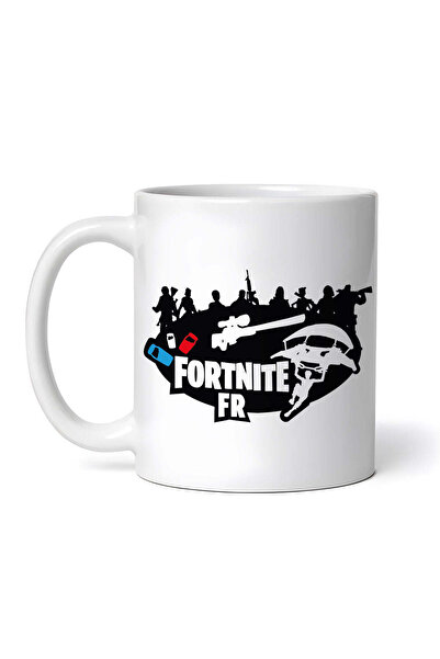 OEM Cană albă personalizată, joc competitiv Fortnite France, INOVATIX®. 330ml