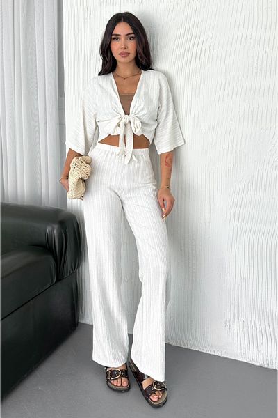 Noa Noa Top Tie Pants Set