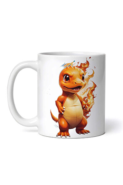 OEM Εξατομικευμένη Λευκή Κούπα, Pokemon Charmander, Inovatix®. 330 ml