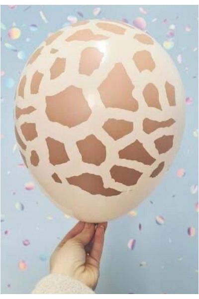 Çemrek Süs Parti Giraffe Balloon 12 Inch Kalisan Latex 8 Pieces