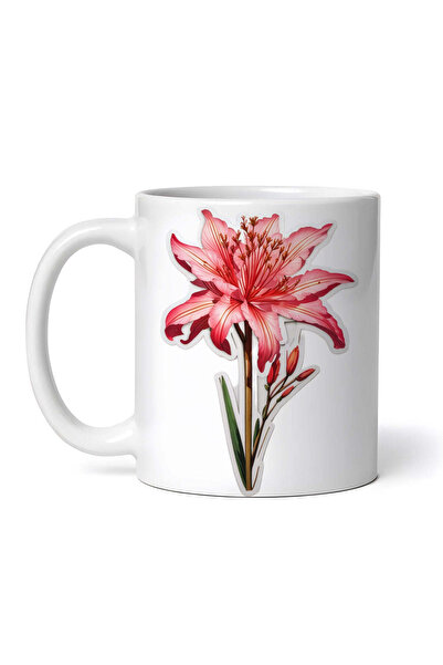 OEM Cană albă personalizată, Nerine Flower, INOVATIX®. 330ml