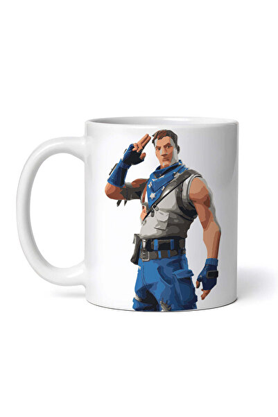 OEM Cană albă personalizată, Fortnite Star Spangled Trooper, INOVATIX®. 330 ml