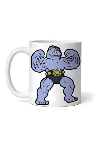 OEM Cană albă personalizată, Pokemon Machoke, INOVATIX®. 330 ml
