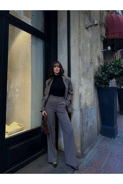 Alen Kiki Double Breasted Oversize Blazer Jacket