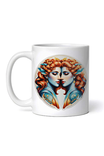 OEM Εξατομικευμένη Λευκή Κούπα, Σύμβολο Ζωδίου Διδύμων για Κορίτσια, Inovatix...