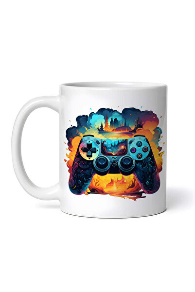 OEM Cană albă personalizată, Foc și Gheață, INOVATIX®. 330ml