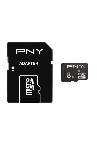 PNY Card memorie PNY 8GB MicroSD cu adaptor Class 10