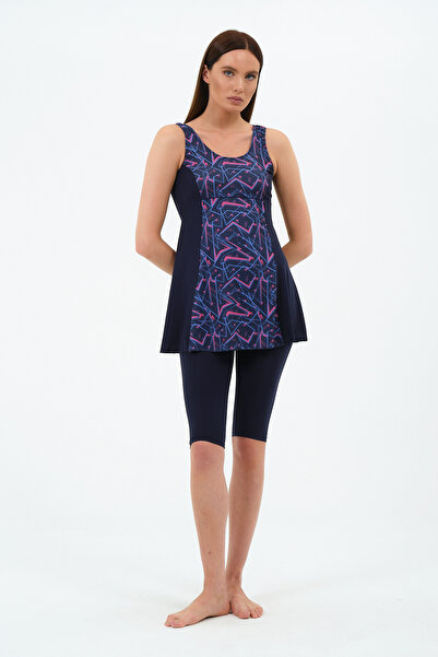 sandsunsea textile product ملابس سباحة نسائية بطباعة ليكرا مزخرفة بشكل عادي