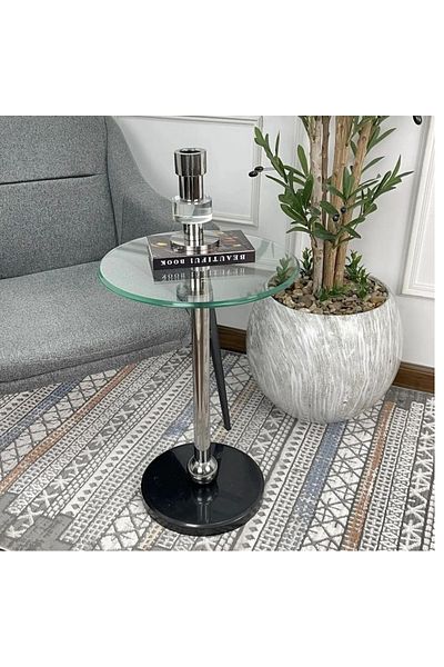 private house silver service table