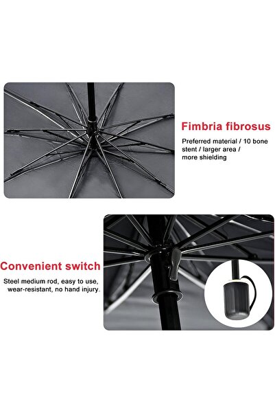 Generic مظلة سيارة قابلة للطي - حاجب للزجاج الأمامي للحماية من الأشعة فوق البنفسجية