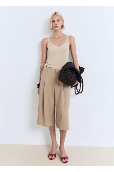 MANGO Woman Lürex örgü top
