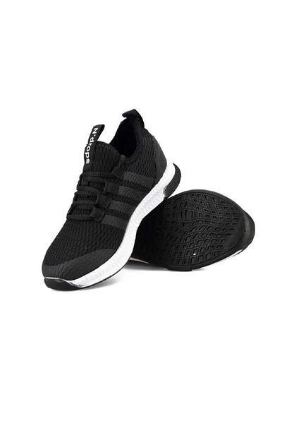 BYŞ Moda Ndrops Comfortable, Orthopedic, Lightweight, Laceless Mesh Sneaker Daily Children's Sports Shoes Black White