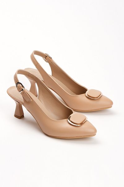 MFT AYAKKABI Women's Thin Heeled Pointed Toe Casual Shoes