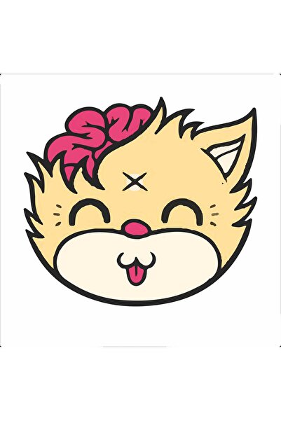 Reysa Tasarım مثل الملصق 10x10 سم ملصق ملون