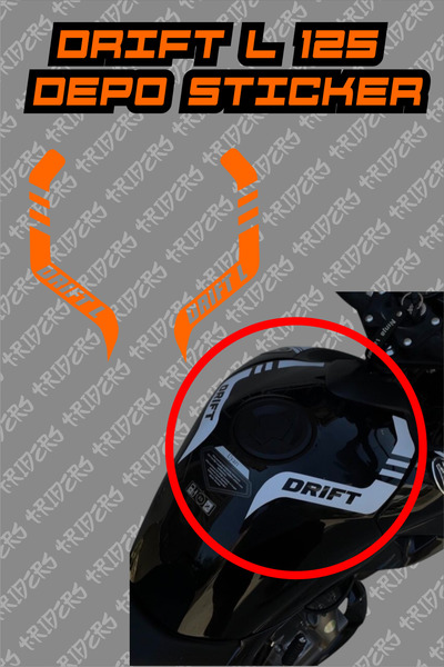 TRİDERS غطاء لاصق لشريط المستودع Drift L 125