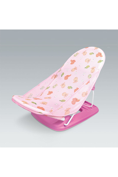 Tiibaby حوض استحمام متعدد الوظائف باللون الوردي للفتيات الصغيرات، كرسي استحما...