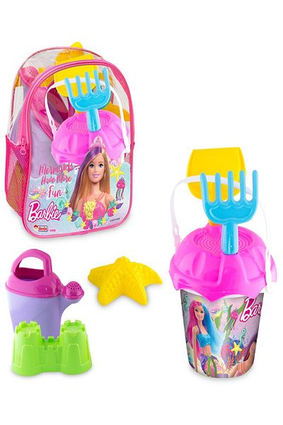a v d a Barbi Backpack Beach Set Bucket Sand Castle Beach Set Backpack