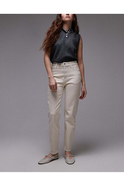 geenz manifacture Ακορντεόν Ψηλόμεση Lycra Mom Jeans Skinny Leg Jeans