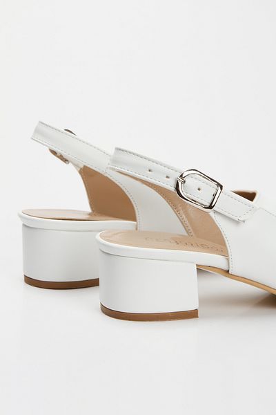 MFT AYAKKABI Short Thick Heeled Open Back Casual Shoes