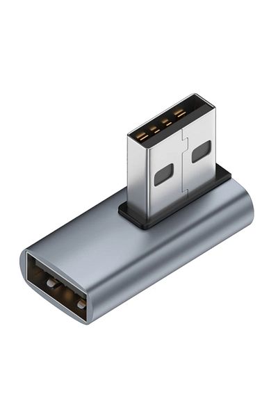 Choice J 90 Degree USB 3.0 Male to Female Right Angle Extension Adapter USB Upward Elbow Adapter 10Gbps Fo.