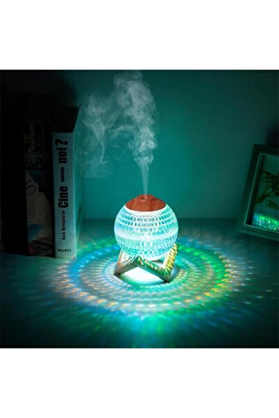 Generic Frixen 2-In-1 Mini Colorful Night Light Crystal Ball Humidifiers For Bedroom Portable Cool Mist Humi