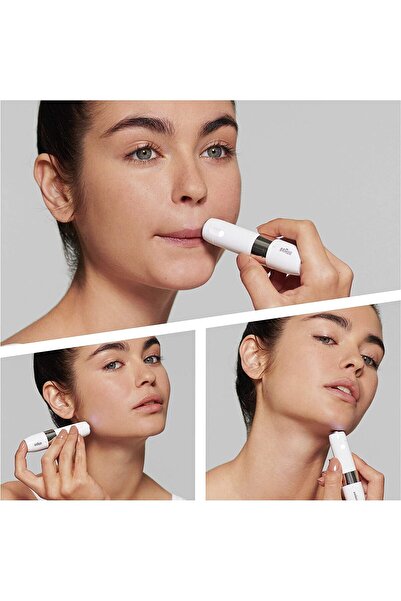 Braun مزيل شعر الصغير بضوء ذكي من براون Fs1000 لون ابيض