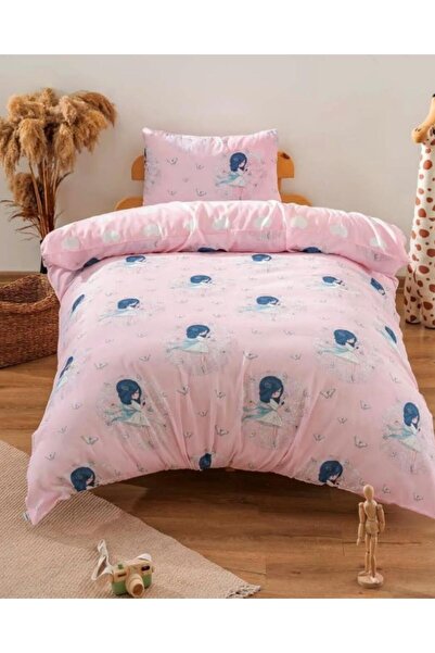 Zethome Kurdeleli Kız Çift Taraflı Çocuk Nevresim Takımı 160x220 cm
