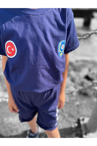 tinitins Police Printed Summer Shorts Set