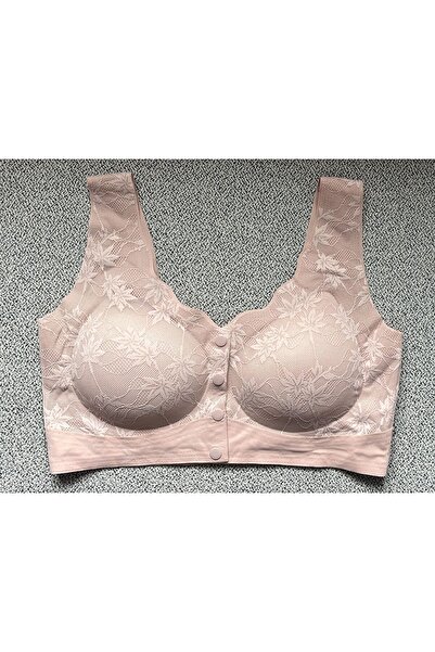lüks yan-i pembe dantel detaylı çıkarılabilir sütyen