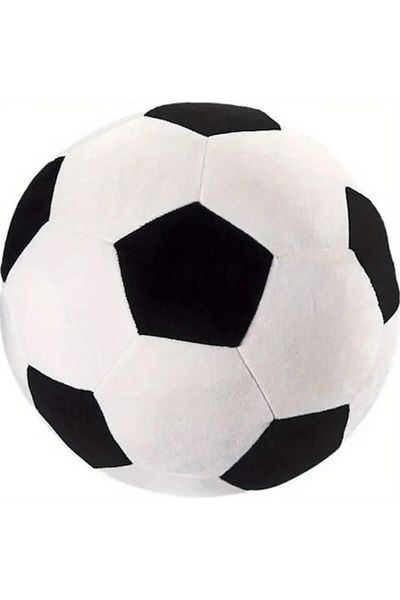 SyaMAG Jucarie De Plus, Minge De Fotbal, Alb-negru, 20 Cm