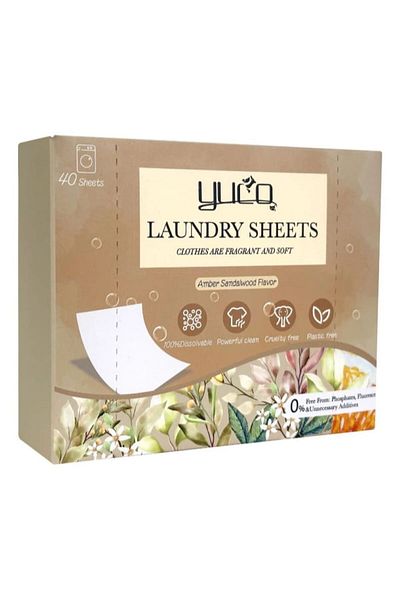 OEM Innovative Laundry Detergent – 40 Wipes (80 WASHES), Sandalwood And Amber Fragrance