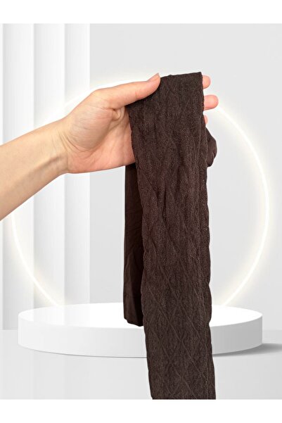 İntive Lingerie Ebony Lace Pattern Look Toeless 20 Den Diamond Patterned Pantyhose